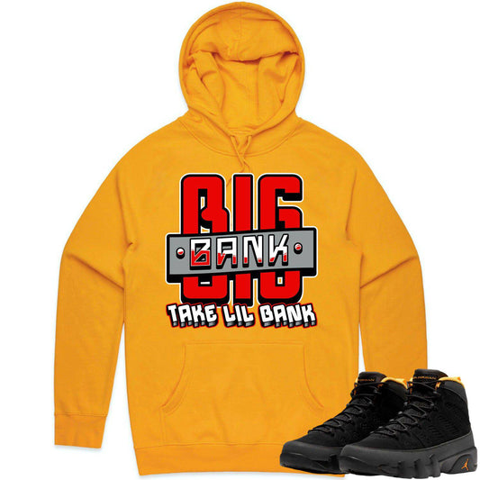 University Gold 9s Hoodie - Jordan 9 Gold Hoodie - Red Big Bank