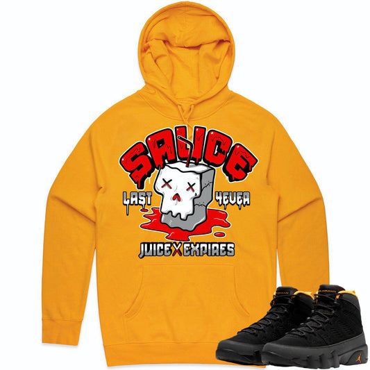 University Gold 9s Hoodie - Jordan 9 Gold Hoodie - Red Sauce