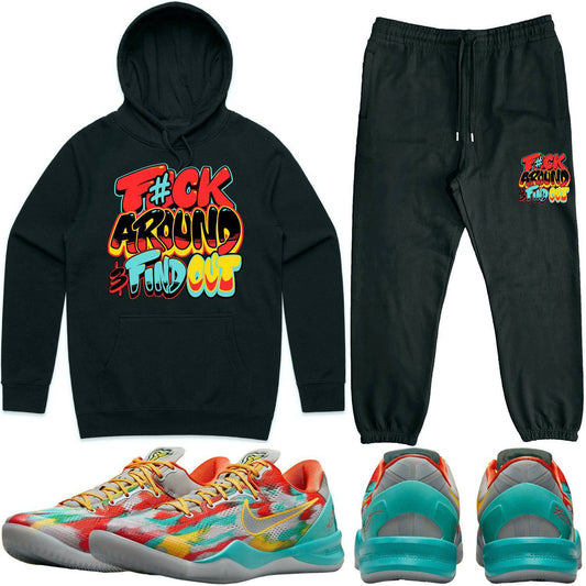 Venice 8s Sneaker Outfits - Hoodie and Jogger Set - F#ck