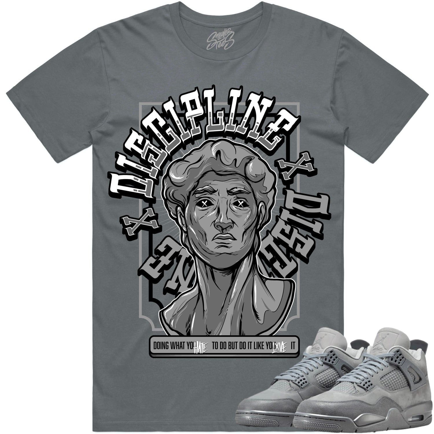 Wet Cement Paris 4s Sneaker Tees - Discipline