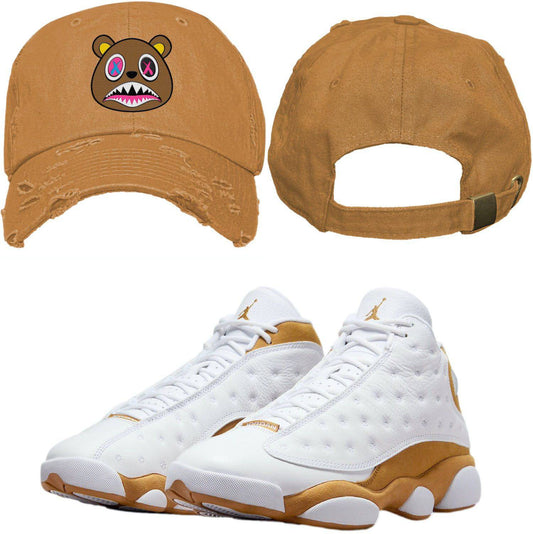 Wheat 13s Dad Hat - Jordan 13 Wheat 13s Hats - Crazy Baws