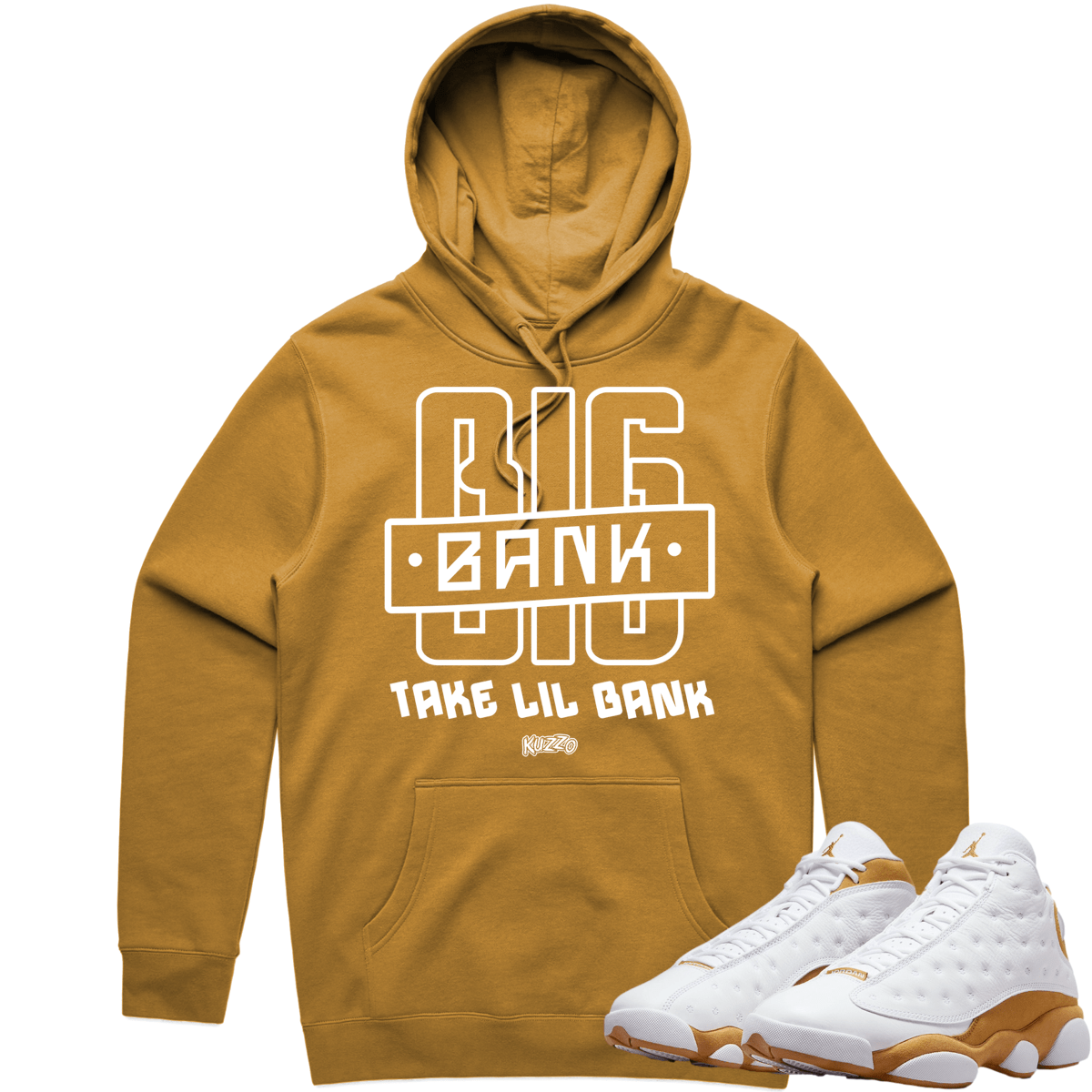 Wheat 13s Hoodie - Jordan 13 Wheat Hoodies - Big Bank