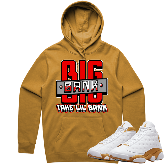 Wheat 13s Hoodie - Jordan Retro 13 Wheat Hoodie - Red Big Bank