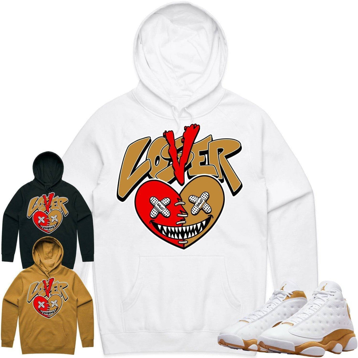 Wheat 13s Hoodie - Jordan Retro 13 Wheat Hoodie - Wheat Lover Loser