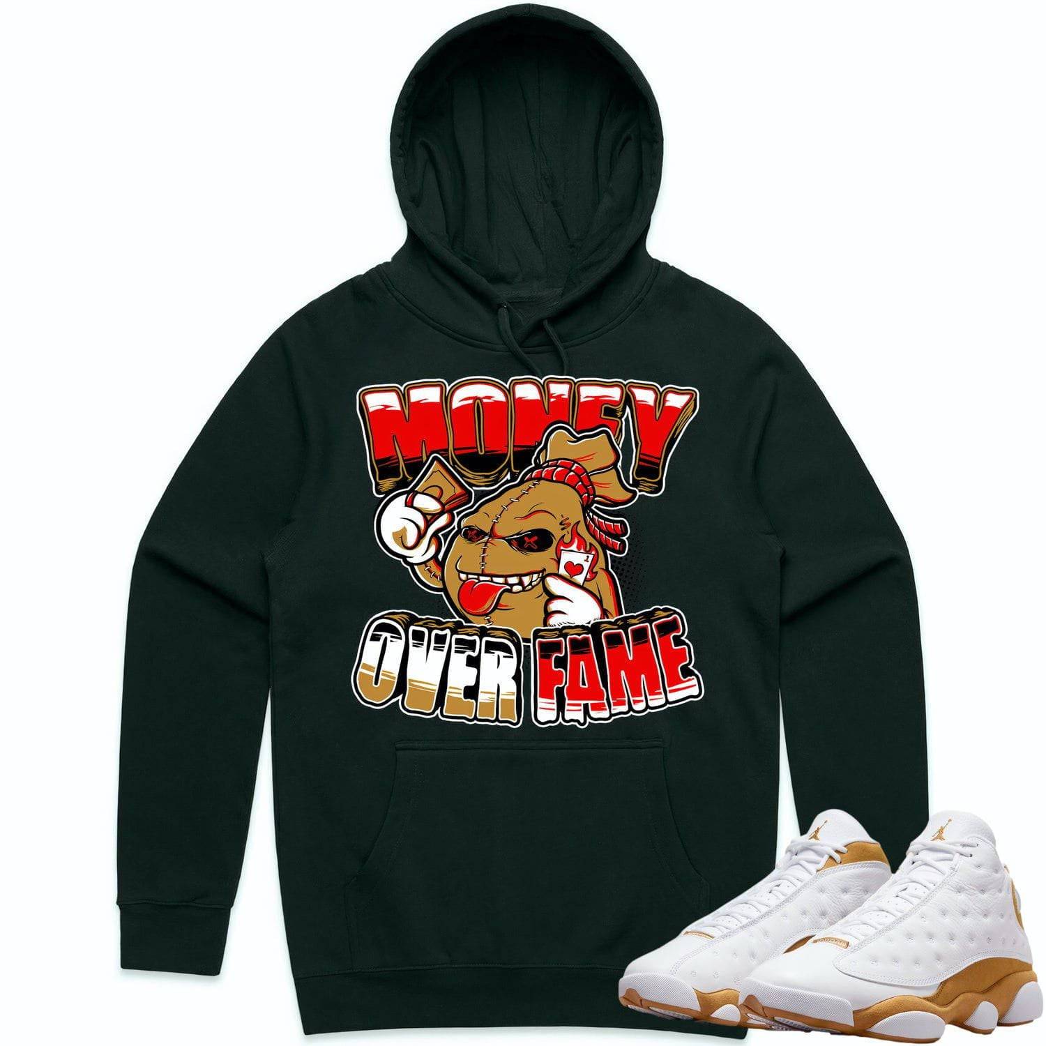 Wheat 13s Hoodie - Jordan Retro 13 Wheat Hoodie - Wheat Money Fame