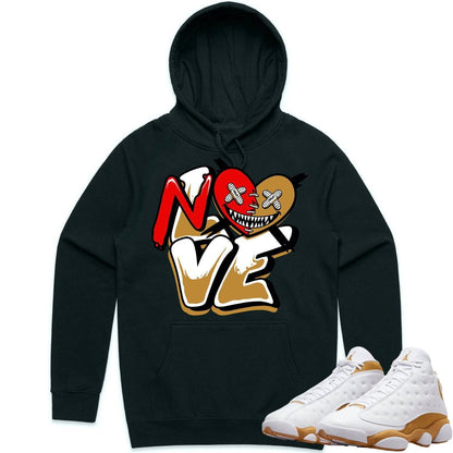 Wheat 13s Hoodie - Jordan Retro 13 Wheat Hoodie - Wheat No Love