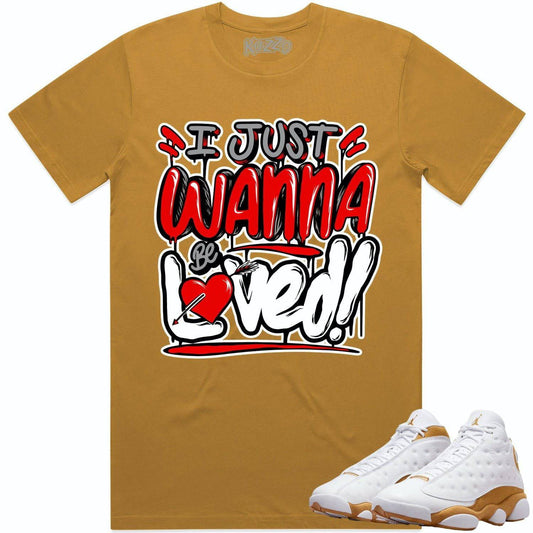 Wheat 13s Shirt - Jordan 13 Wheat Shirts - Red Loved