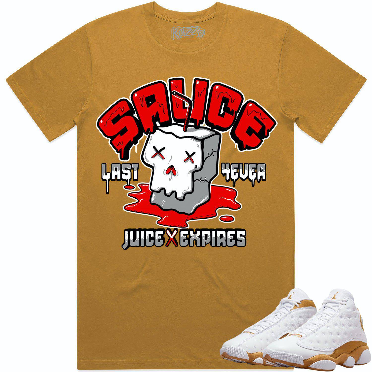 Wheat 13s Shirt - Jordan 13 Wheat Shirts - Red Sauce