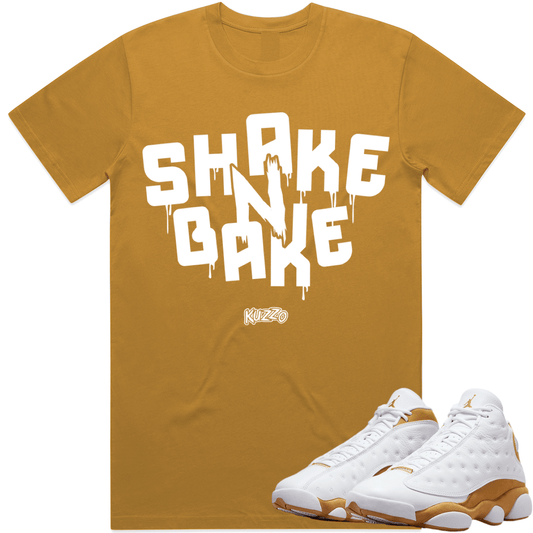 Wheat 13s Shirt to Match - Jordan 13 Wheat Sneaker Tees - Shake n Bake