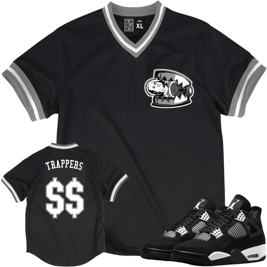 White Thunder 4s Baseball Jersey - Jordan 4 White Thunder - Bear