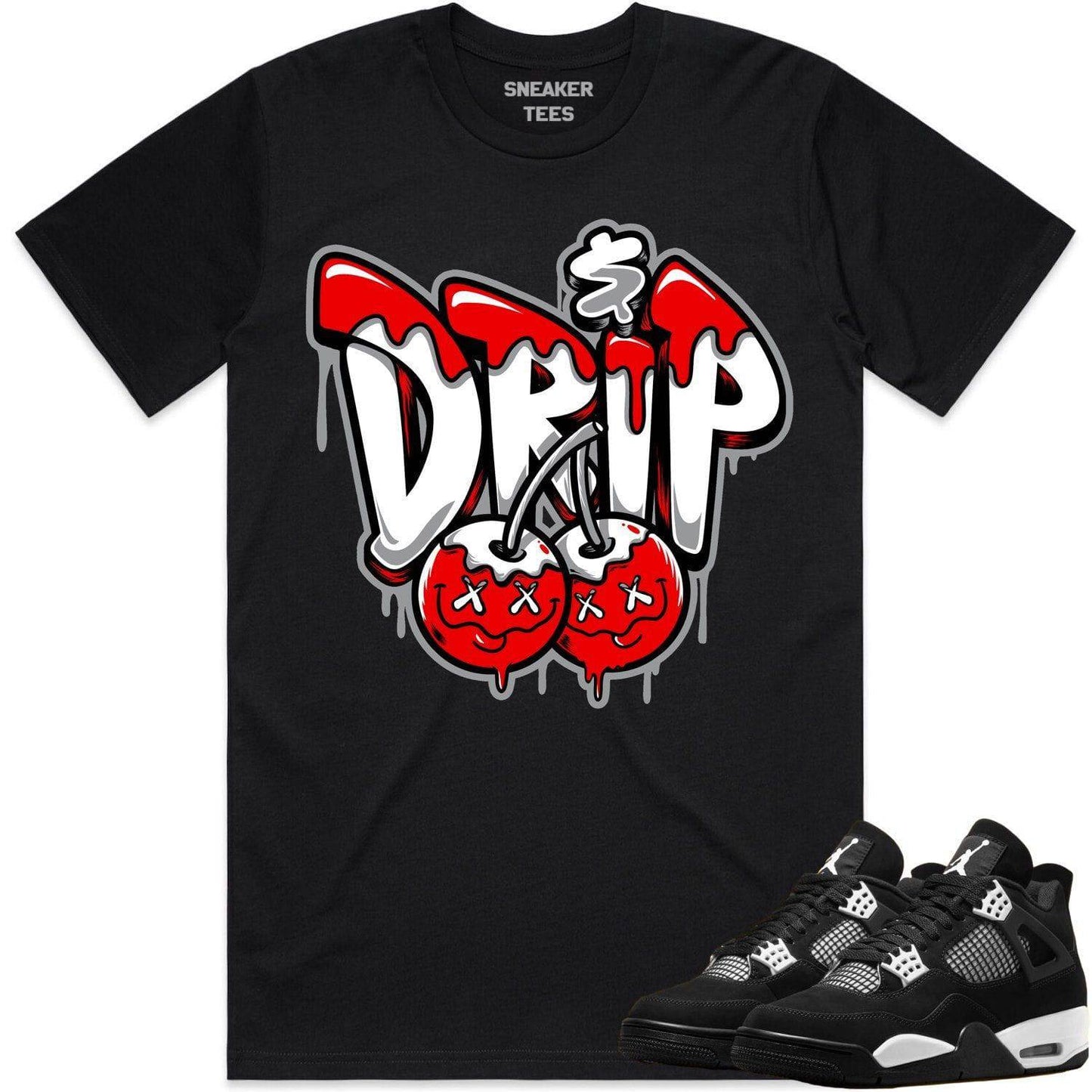 White Thunder 4s Shirt - Jordan 4 White Thunder Shirts - Money Drip