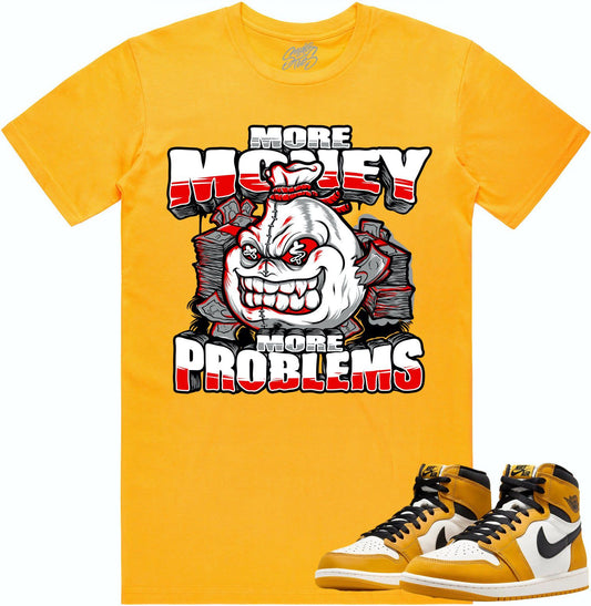 Yellow Ochre 1s Shirt - Jordan Retro 1 Sneaker Tees - More Problems