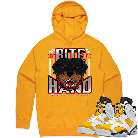 Yellow Ochre 6s Hoodie - Jordan 6 Ochre Hoodie - Dont Bite