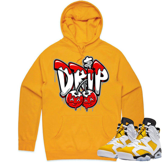 Yellow Ochre 6s Hoodie - Jordan 6 Ochre Hoodie - Money Drip