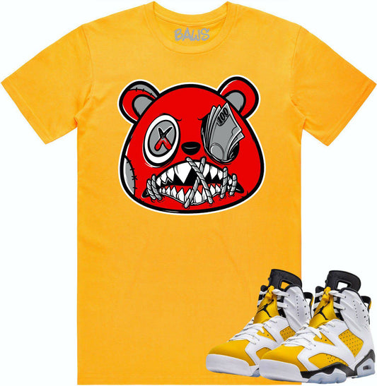 Yellow Ochre 6s Shirt - Jordan 6 Ochre Sneaker Tees - Money Talks