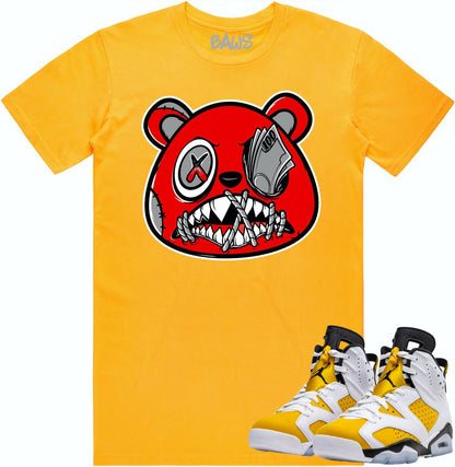 Yellow Ochre 6s Shirt - Jordan Retro 6 Ochre Sneaker Tees - Angry Baws