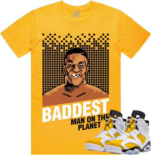 Yellow Ochre 6s Shirt - Jordan Retro 6 Ochre Sneaker Tees - Baddest