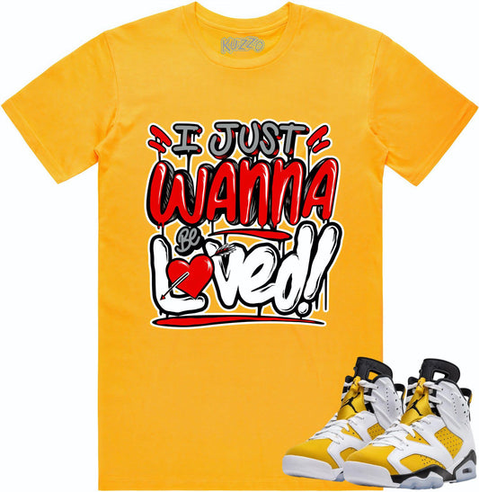 Yellow Ochre 6s Shirt - Jordan Retro 6 Ochre Sneaker Tees - Loved