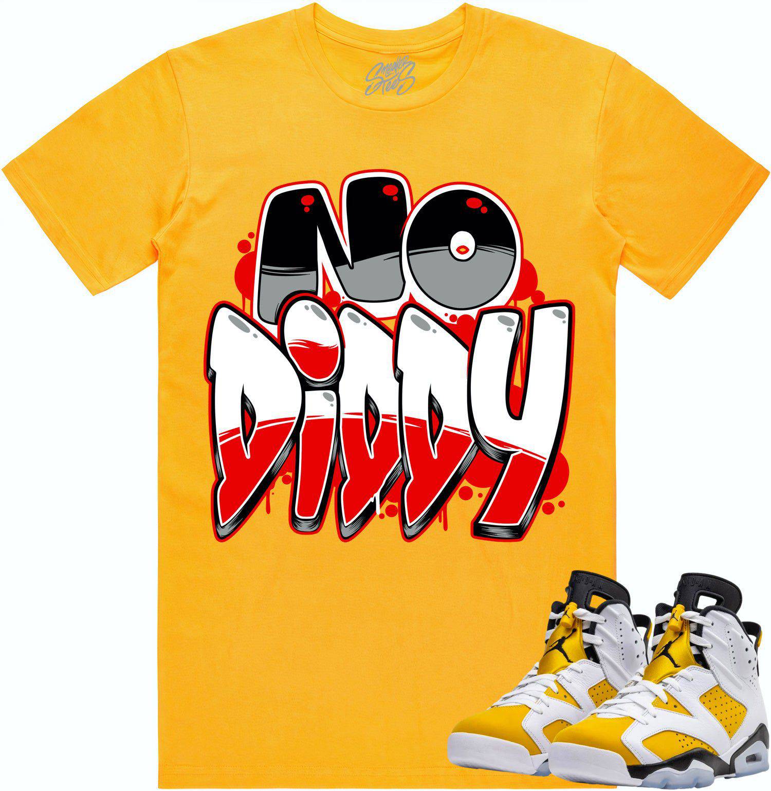 Yellow Ochre 6s Shirt - Jordan Retro 6 Ochre Sneaker Tees - NoDiddy