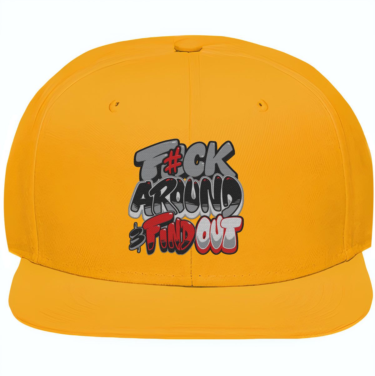 Yellow Ochre 6s Snapback Hat - Jordan 6 Ochre 6s Hats - F#ck