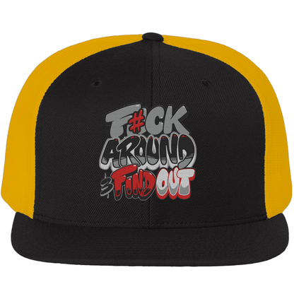 Yellow Ochre 6s Trucker Hat - Jordan 6 Ochre 6s Hats - Red F#ck